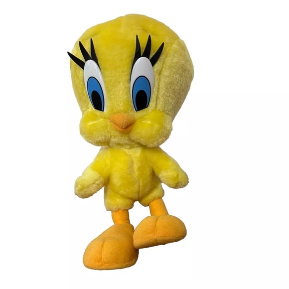 Tweety Bird 13” Plush Looney Tunes Six Flags Theme Parks Warner Bros Yellow READ - Picture 1 of 13